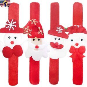 Diona J 4 Pcs Lot Santa Snowman Reindeer Christmas Xmas Gift Wrap Wrist BRACELET